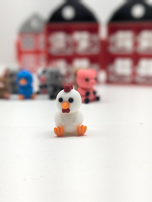 Cute Mini farm with flexy animals.