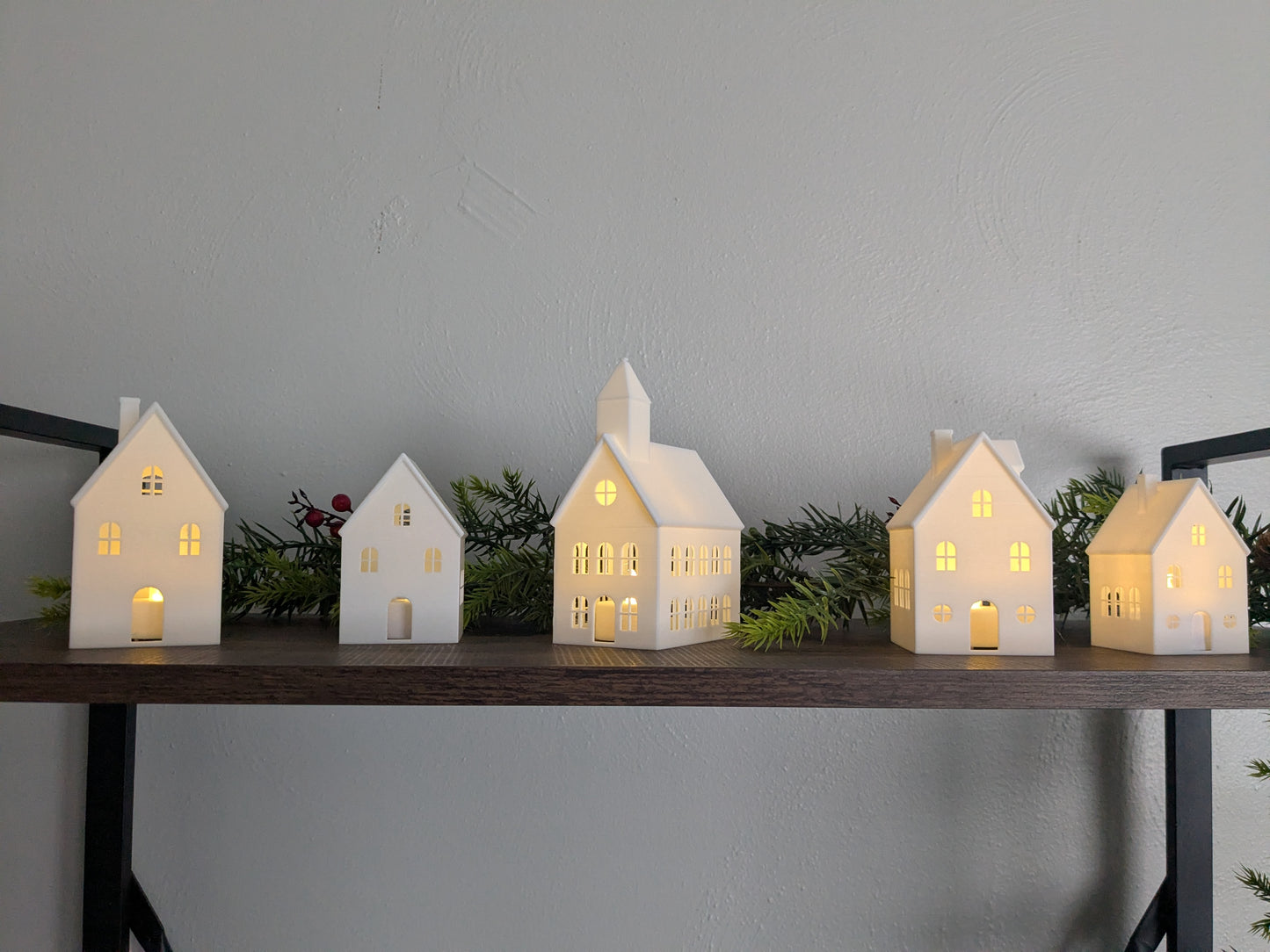 Tea Light Village Decoration