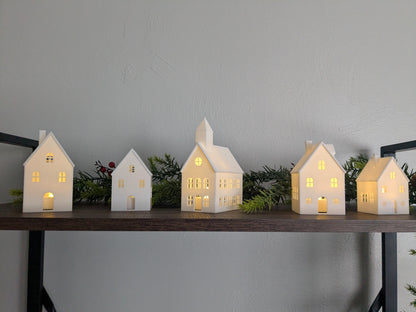 Tea Light Village Decoration