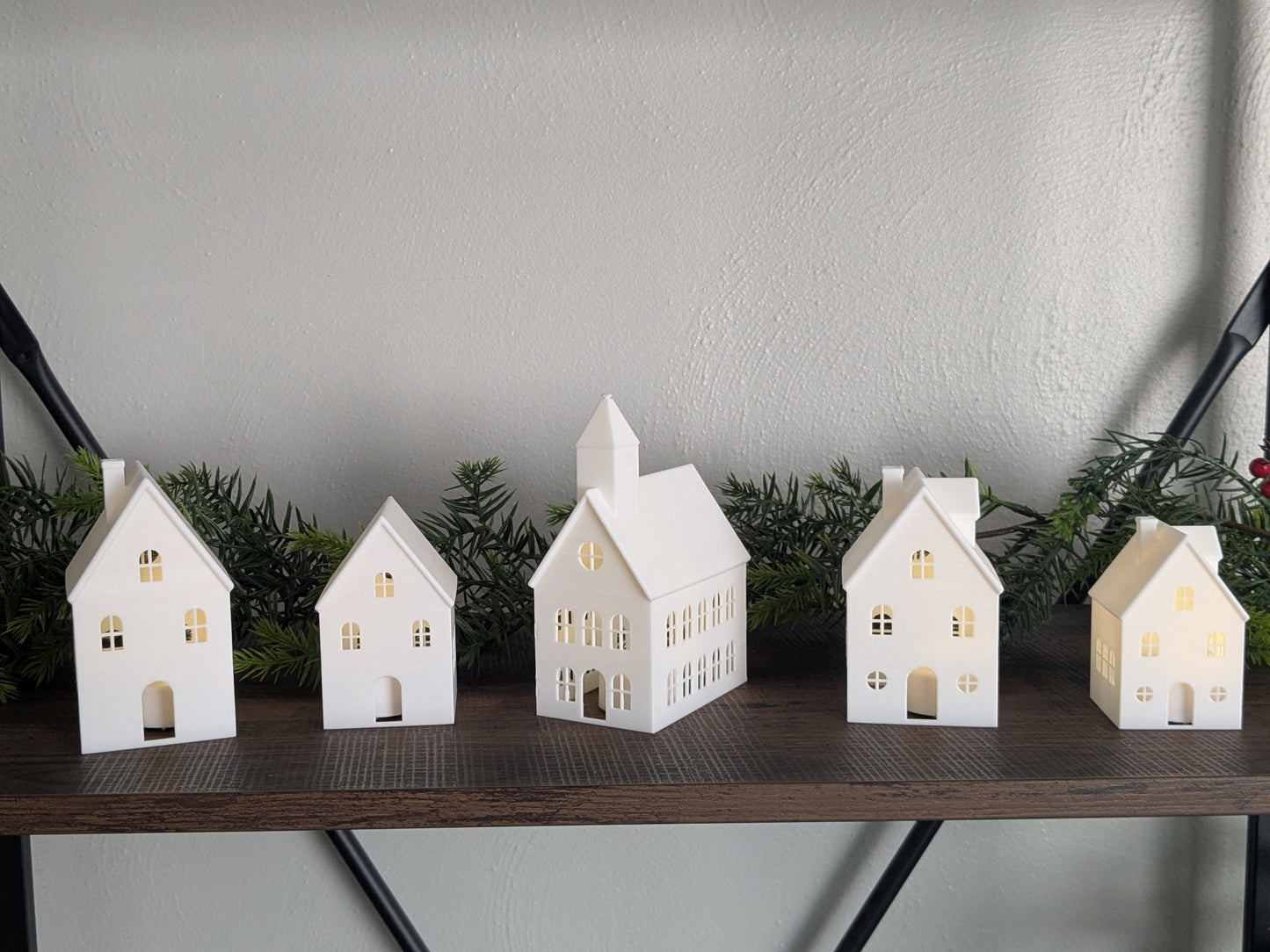 Tea Light Village Decoration