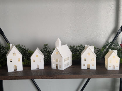 Tea Light Village Decoration