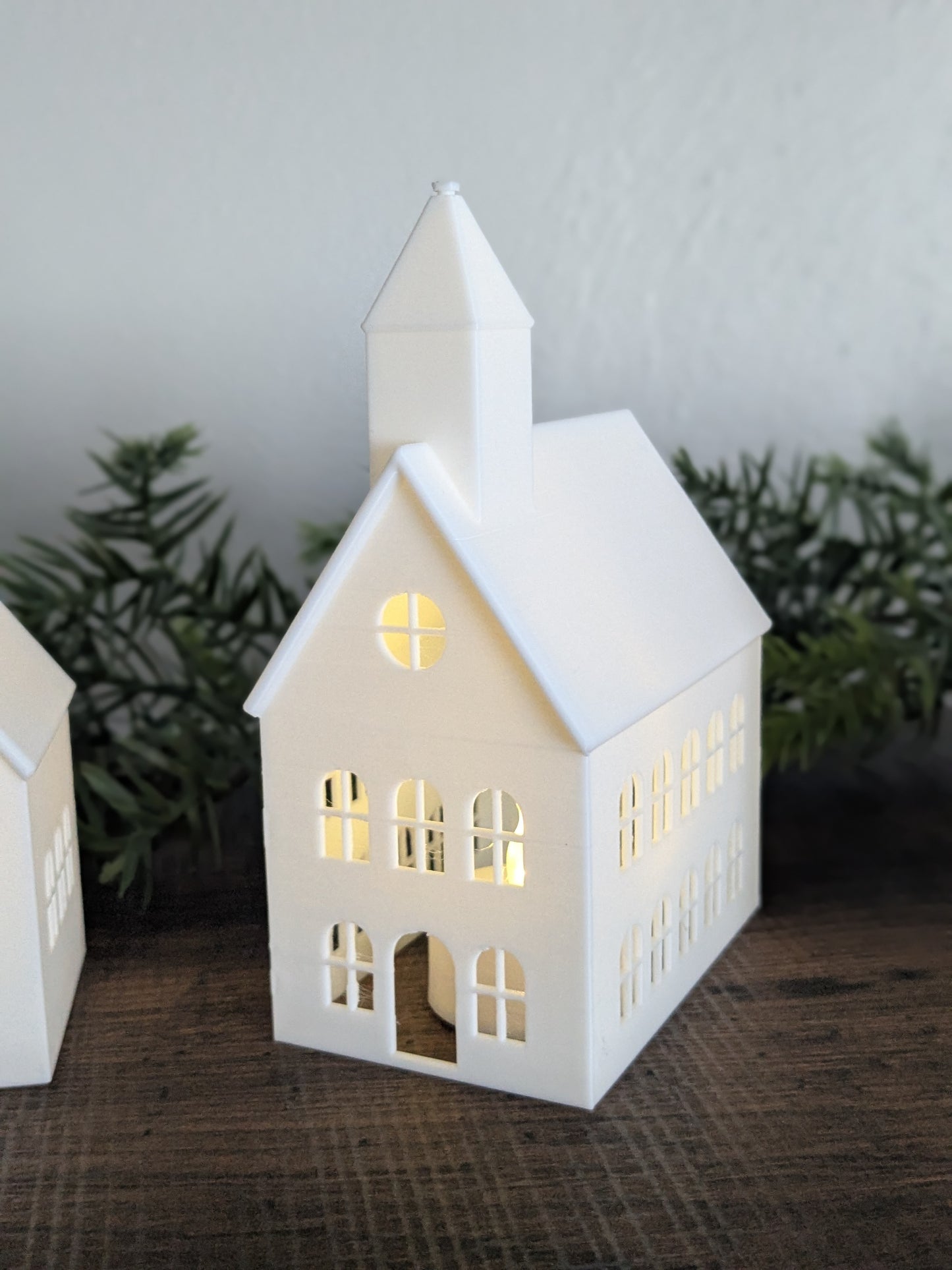 Tea Light Village Decoration