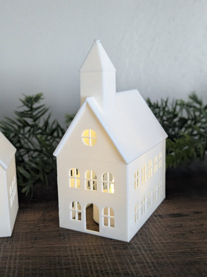 Tea Light Village Decoration