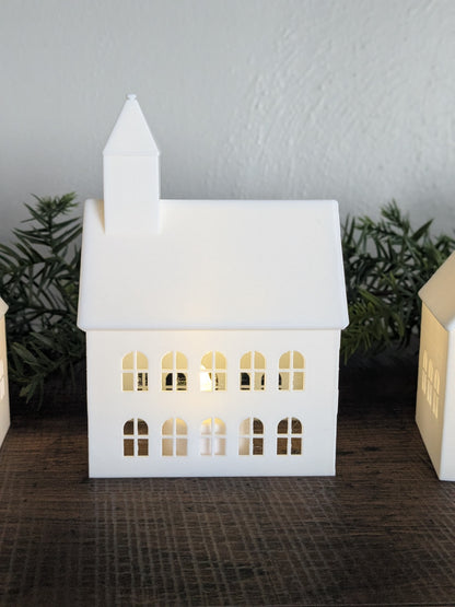 Tea Light Village Decoration