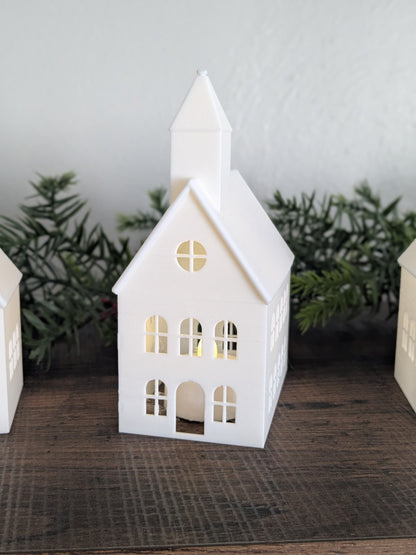 Tea Light Village Decoration