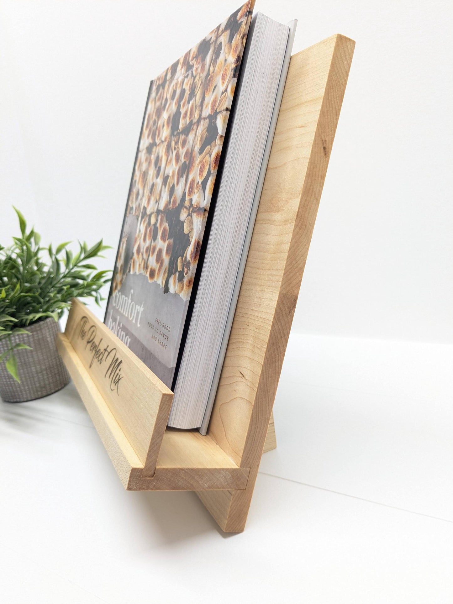 Handmade Wooden Cookbook Stand