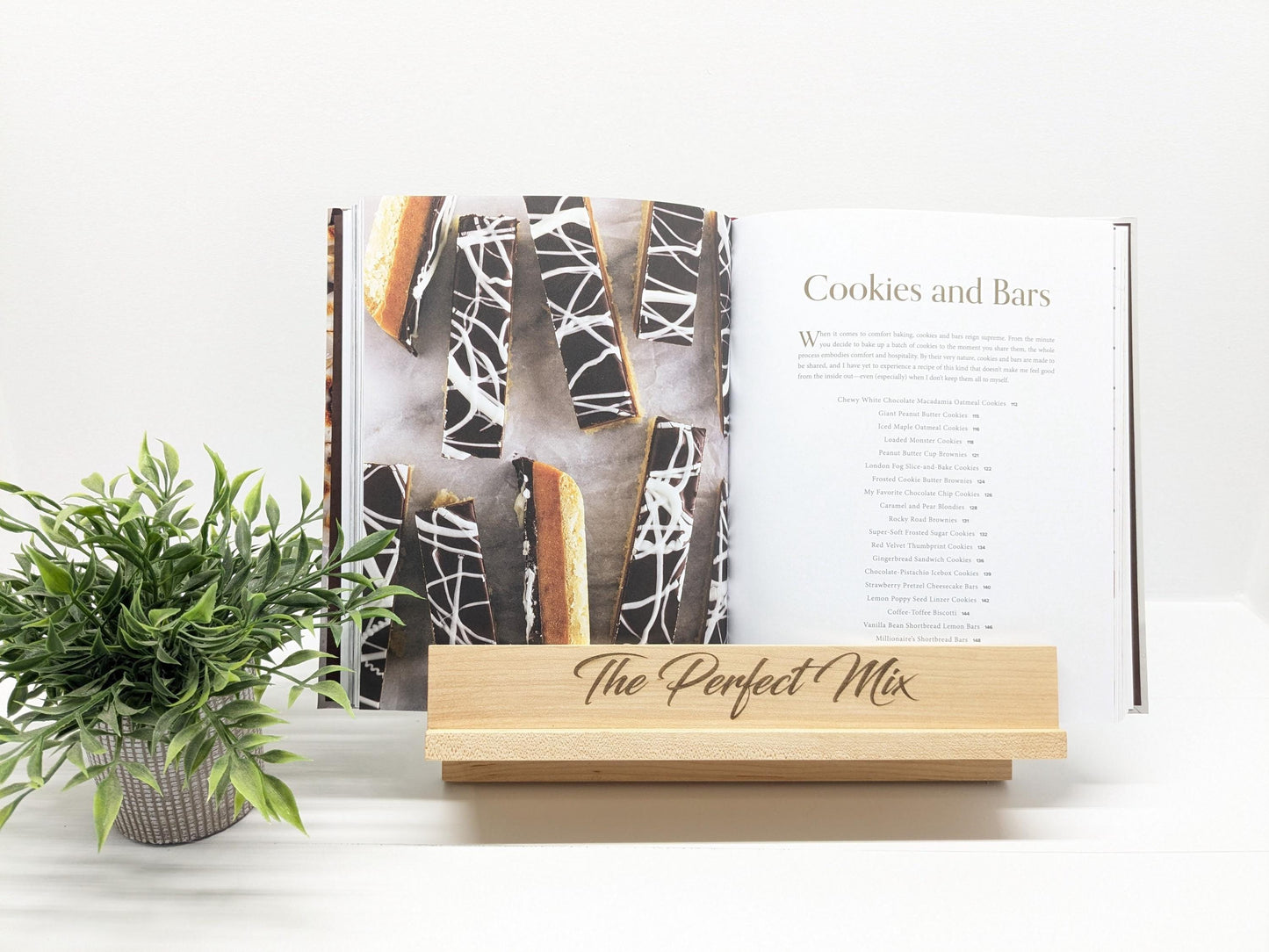 Handmade Wooden Cookbook Stand