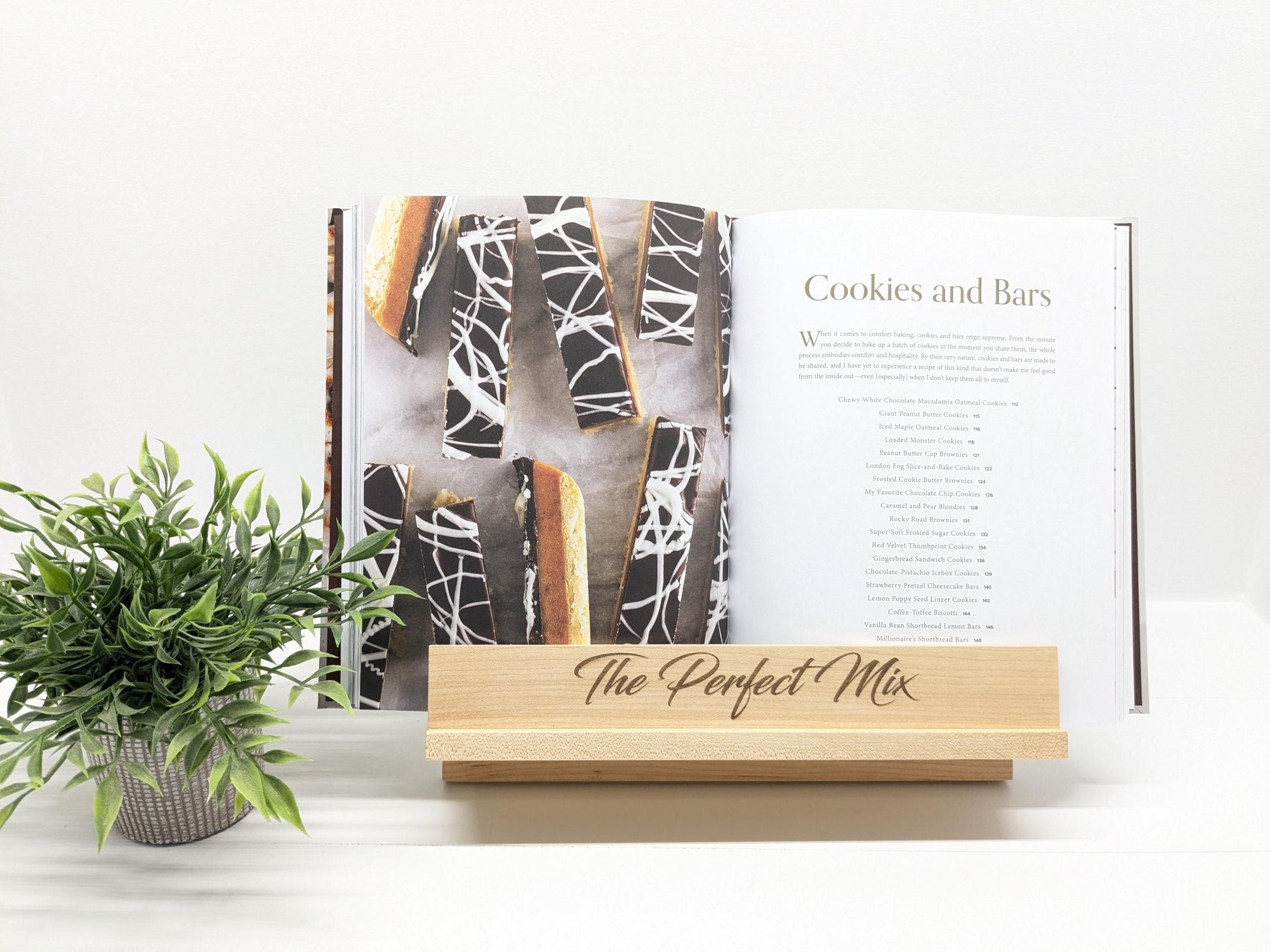 Handmade Wooden Cookbook Stand