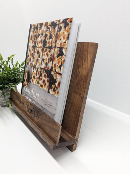 Handmade Wooden Cookbook Stand