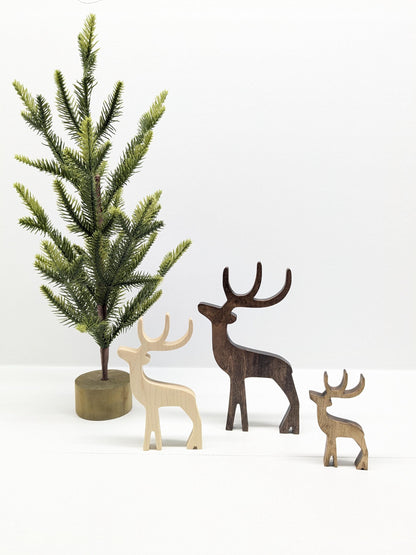 Indoor Wooden Reindeer Decor