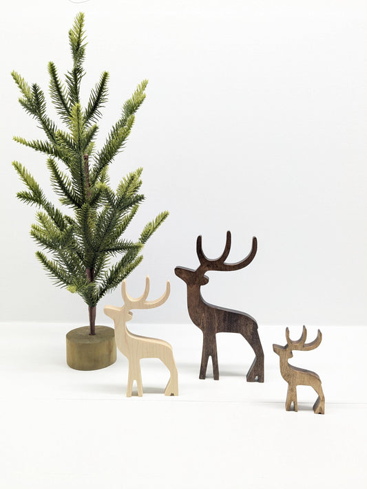 Indoor Wooden Reindeer Decor