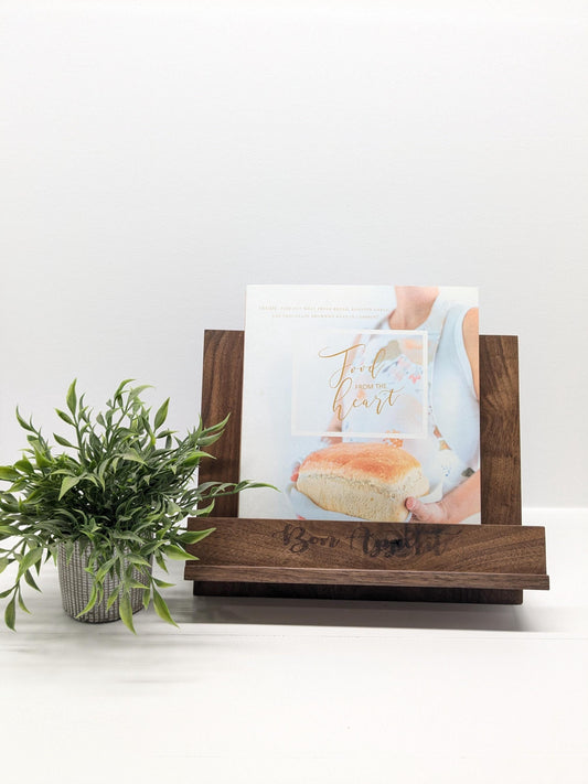Handmade Wooden Cookbook Stand