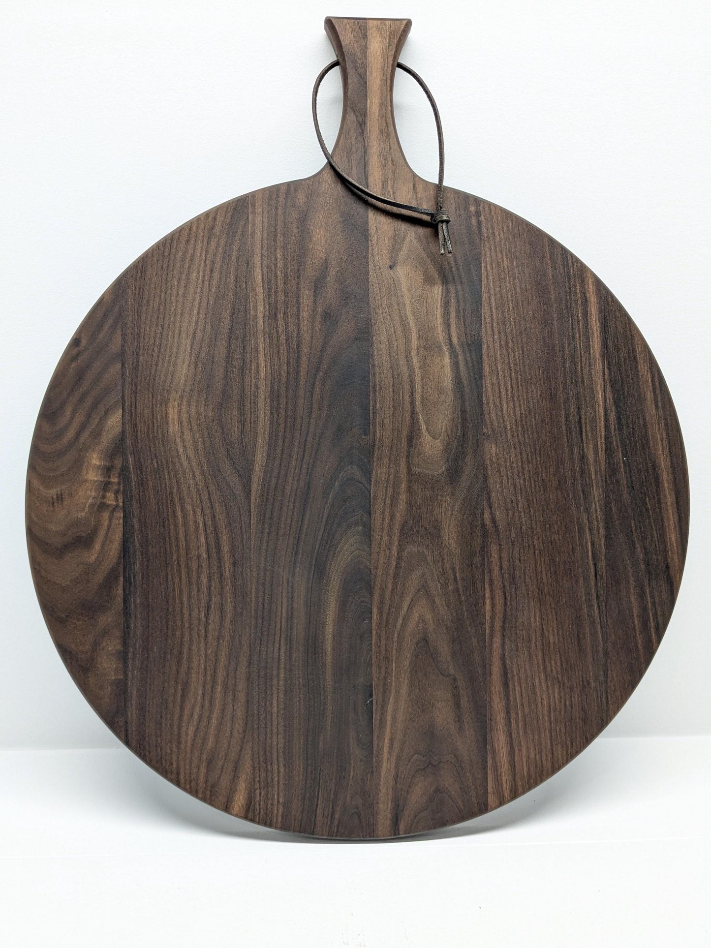 Handmade Wooden Round Charcuterie Board Walnut