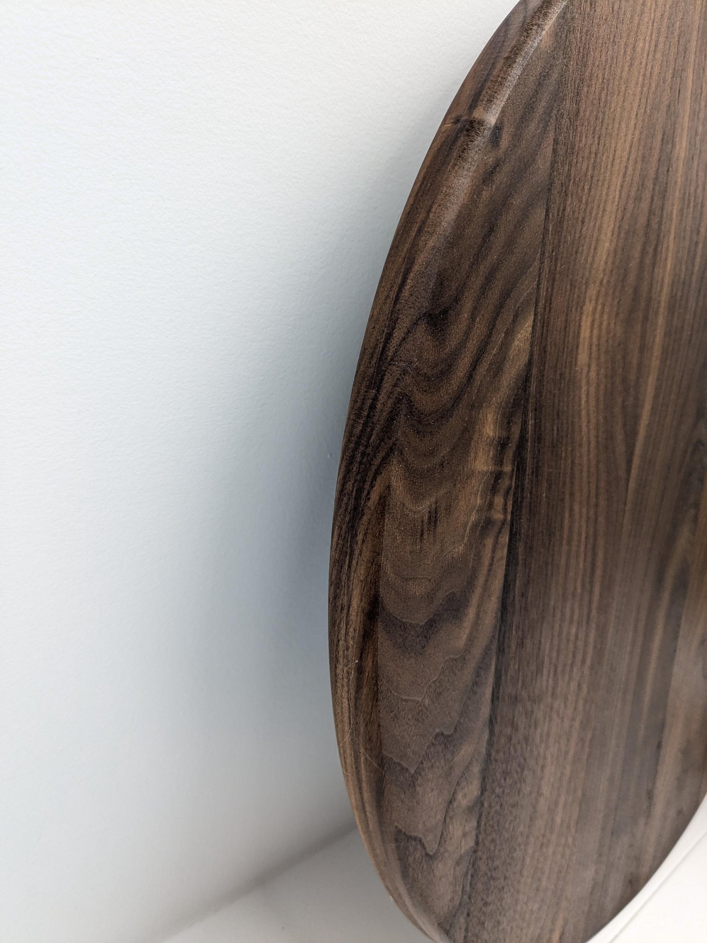 Handmade Wooden Round Charcuterie Board Walnut