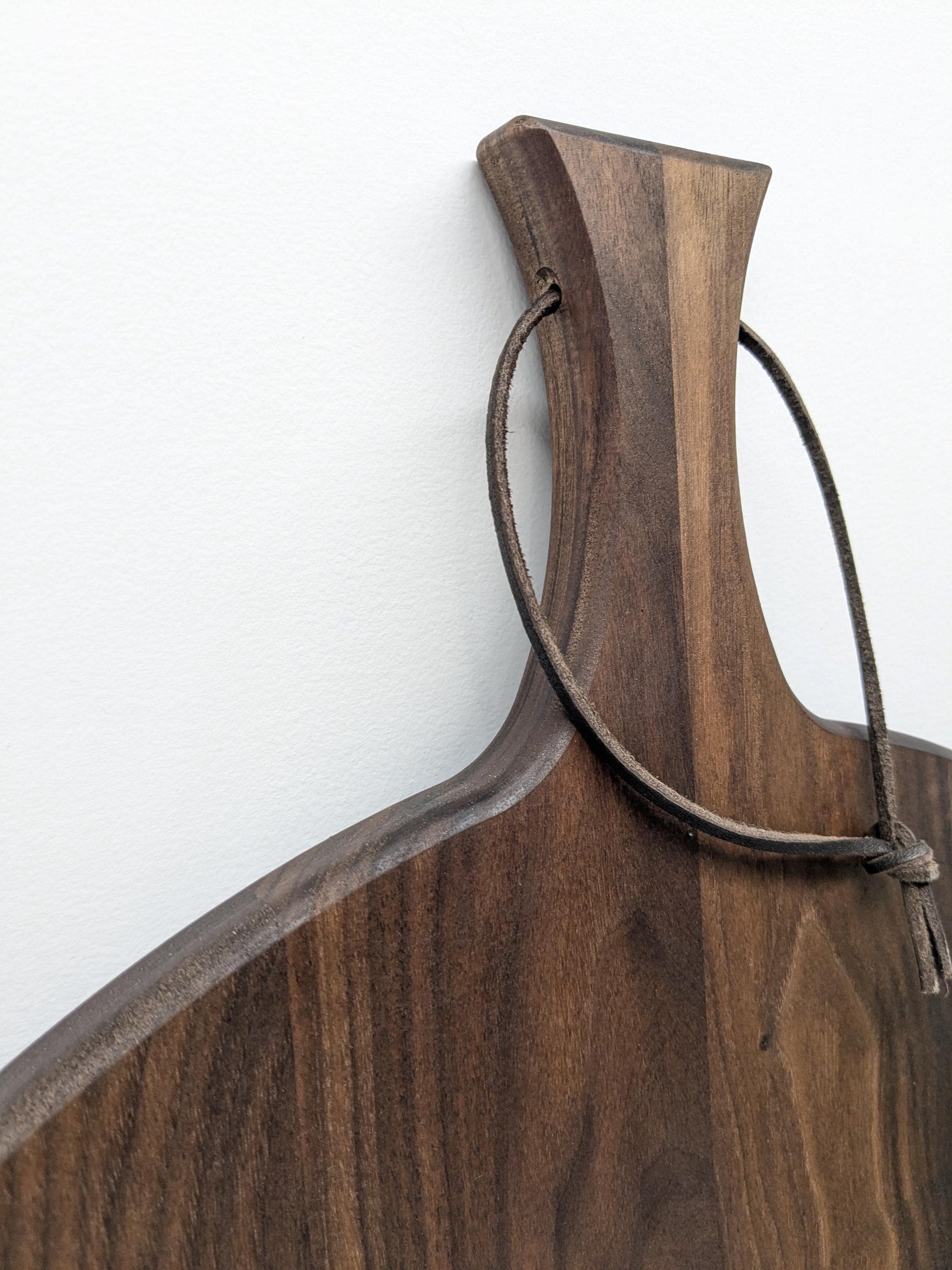 Handmade Wooden Round Charcuterie Board Walnut