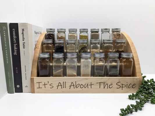 Handmade Wooden Spice Rack