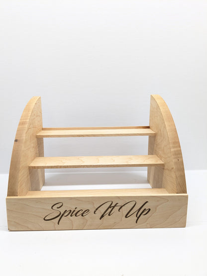 Handmade Wooden Spice Rack