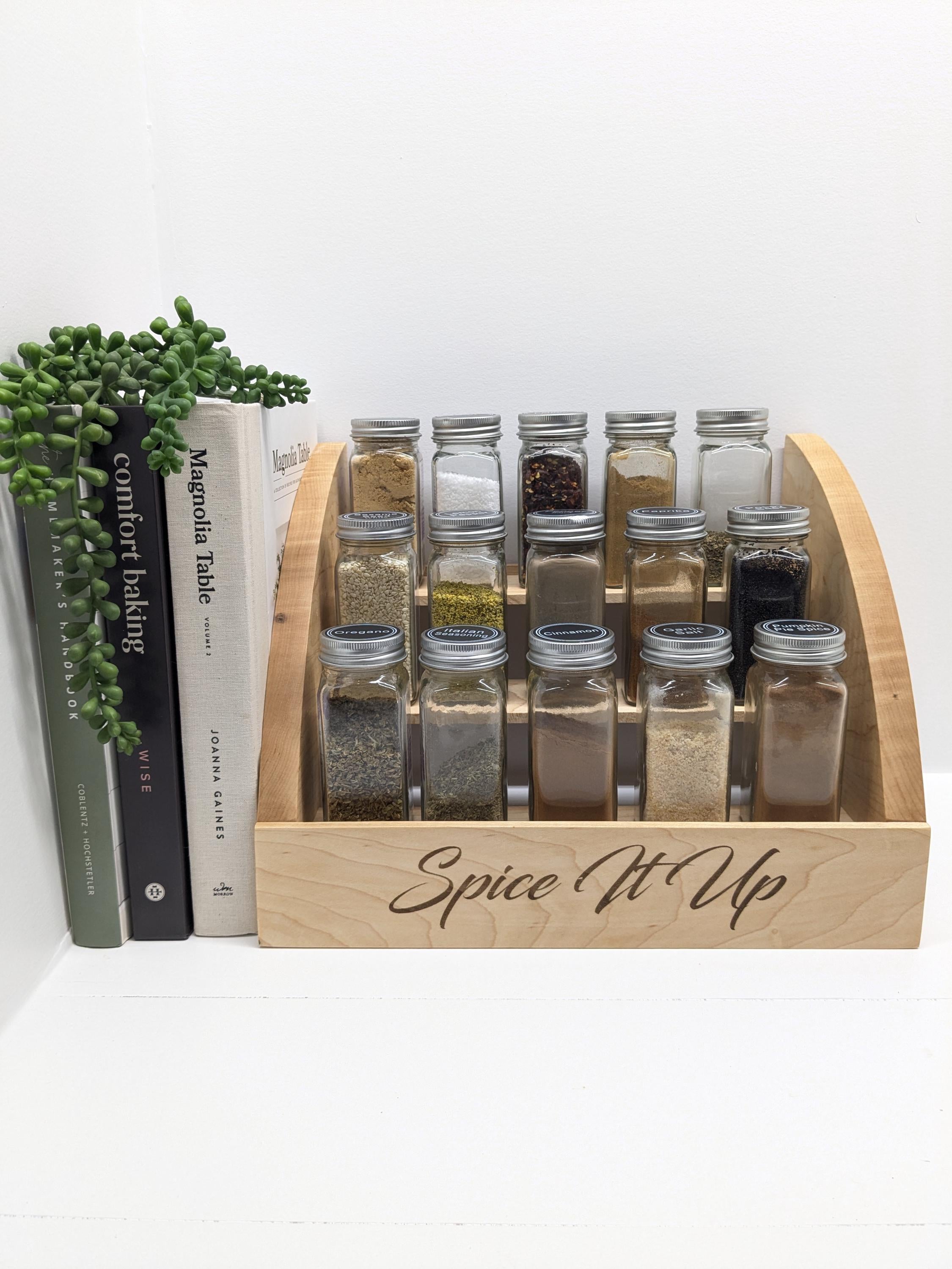 Handmade Wooden Spice Rack