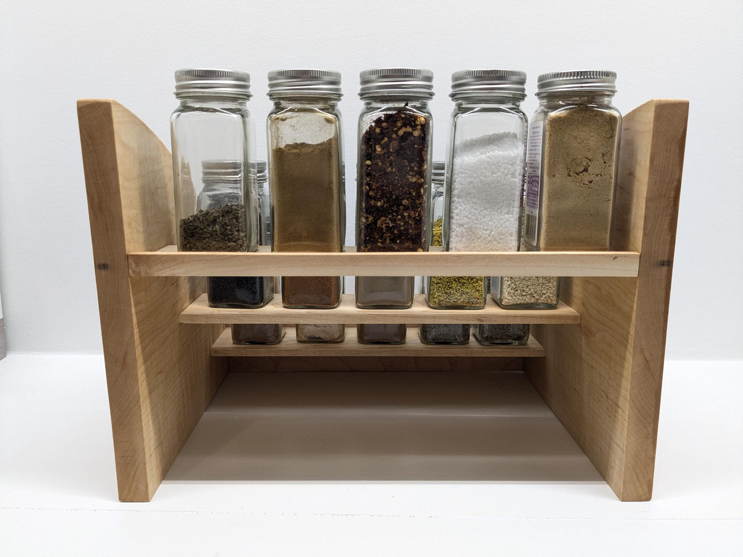 Handmade Wooden Spice Rack