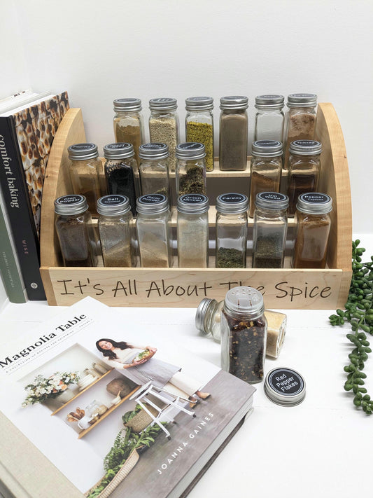 Handmade Wooden Spice Rack