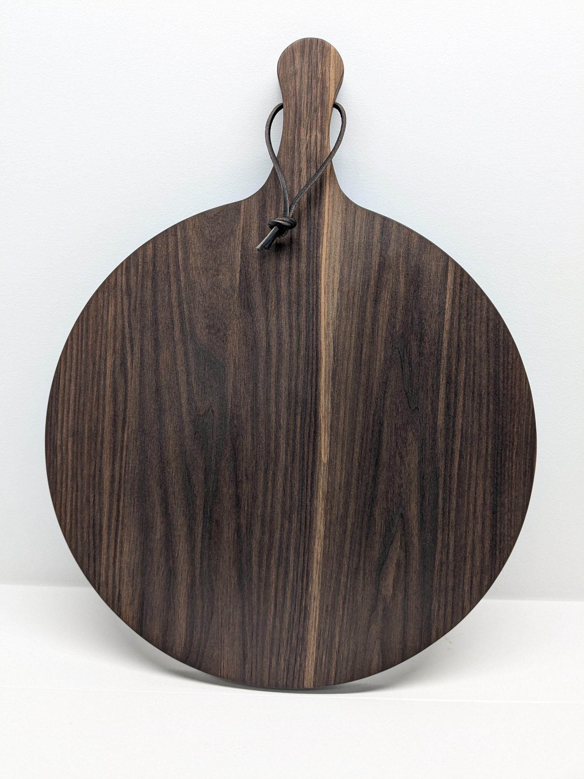 Handmade Wooden Round Charcuterie Board Walnut
