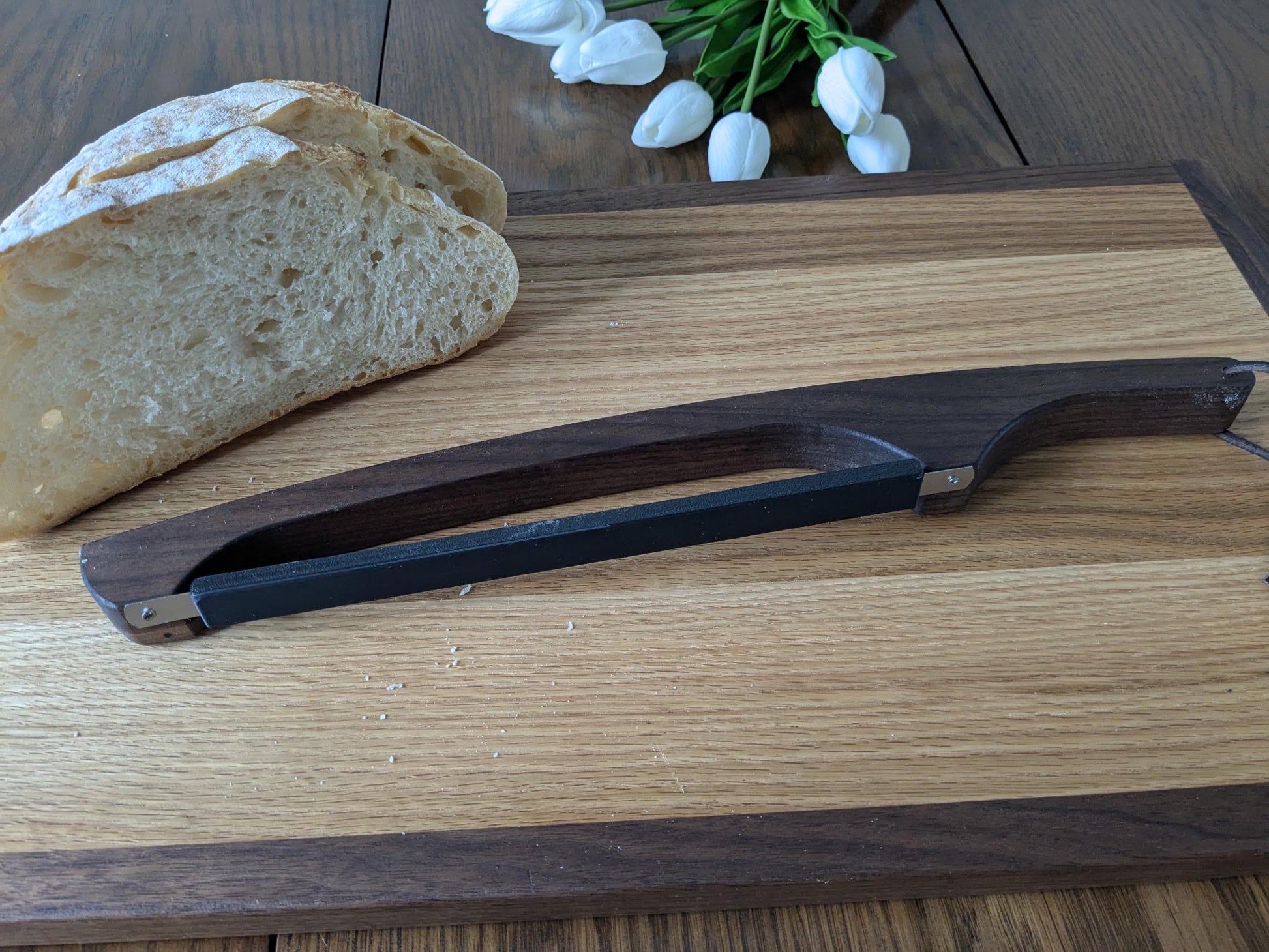 Personalized Wooden Bread knife. Add custom name or text.