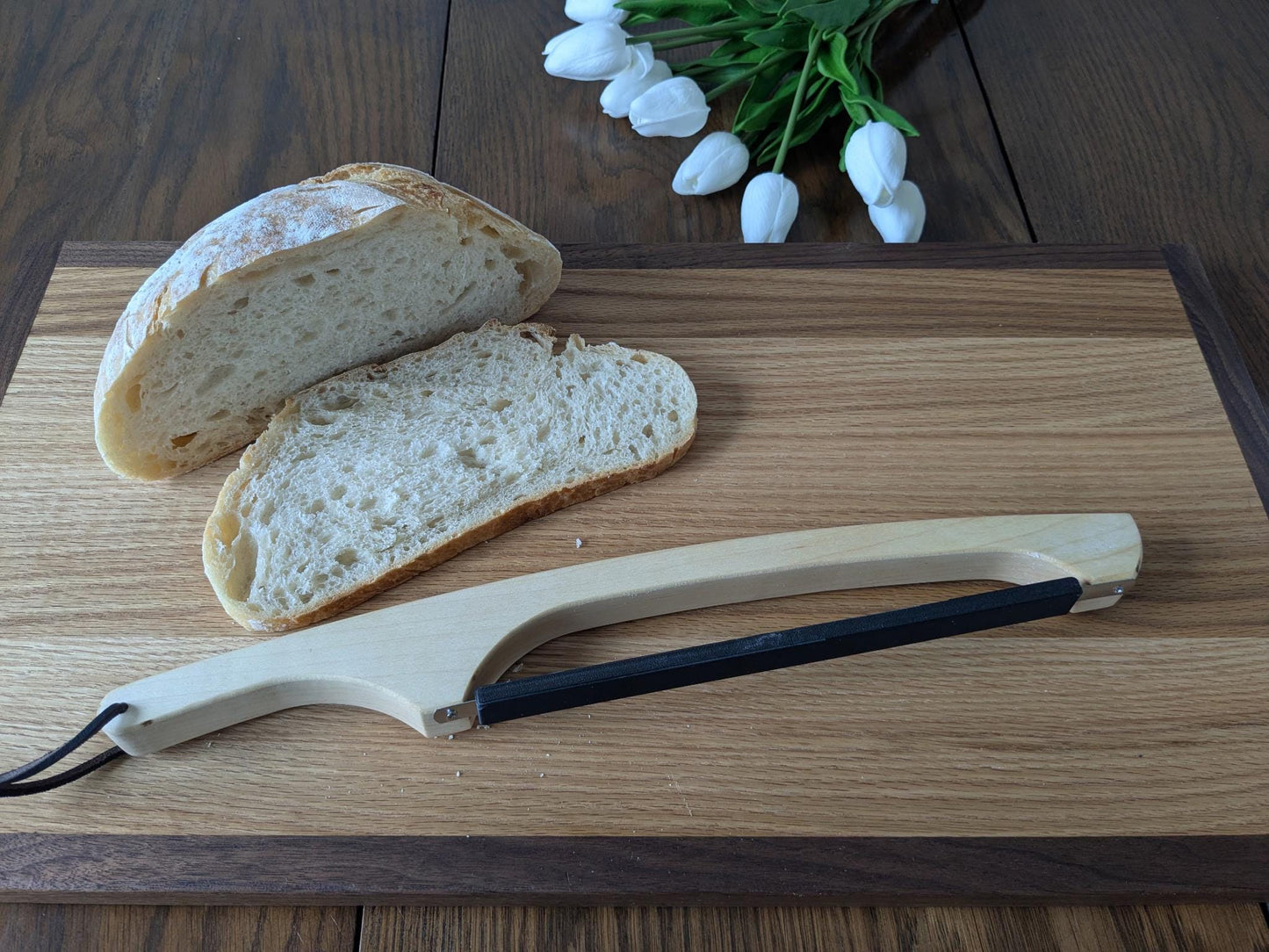 Personalized Wooden Bread knife. Add custom name or text.