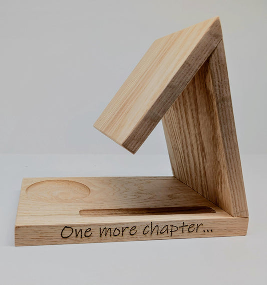 Minimalist Book Rest | Reading Stand with Engraving | Perfect Gift for Readers